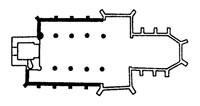 plattegrond Lambertuskerk 1500