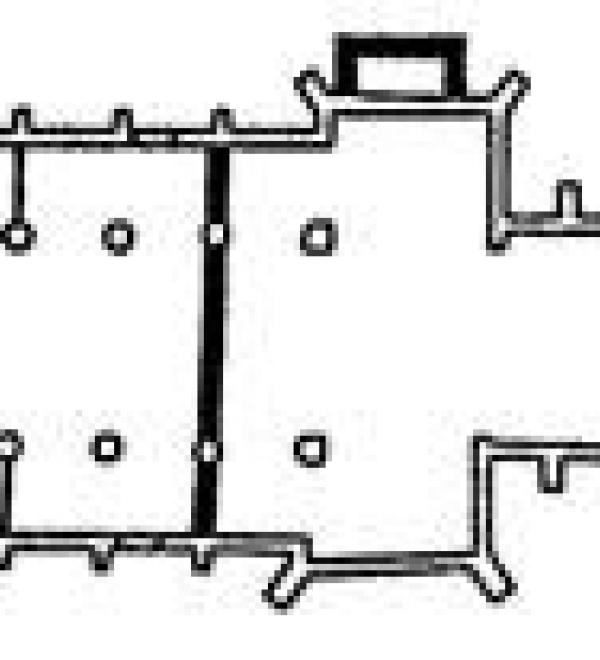 plattegrond Lambertuskerk 1920