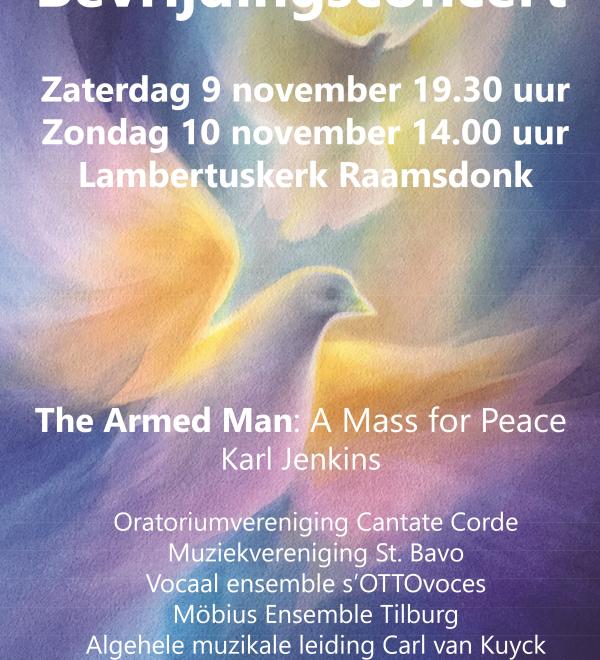 bevrijdingsconcert 9 en 10 november 2024 cantate corde poster